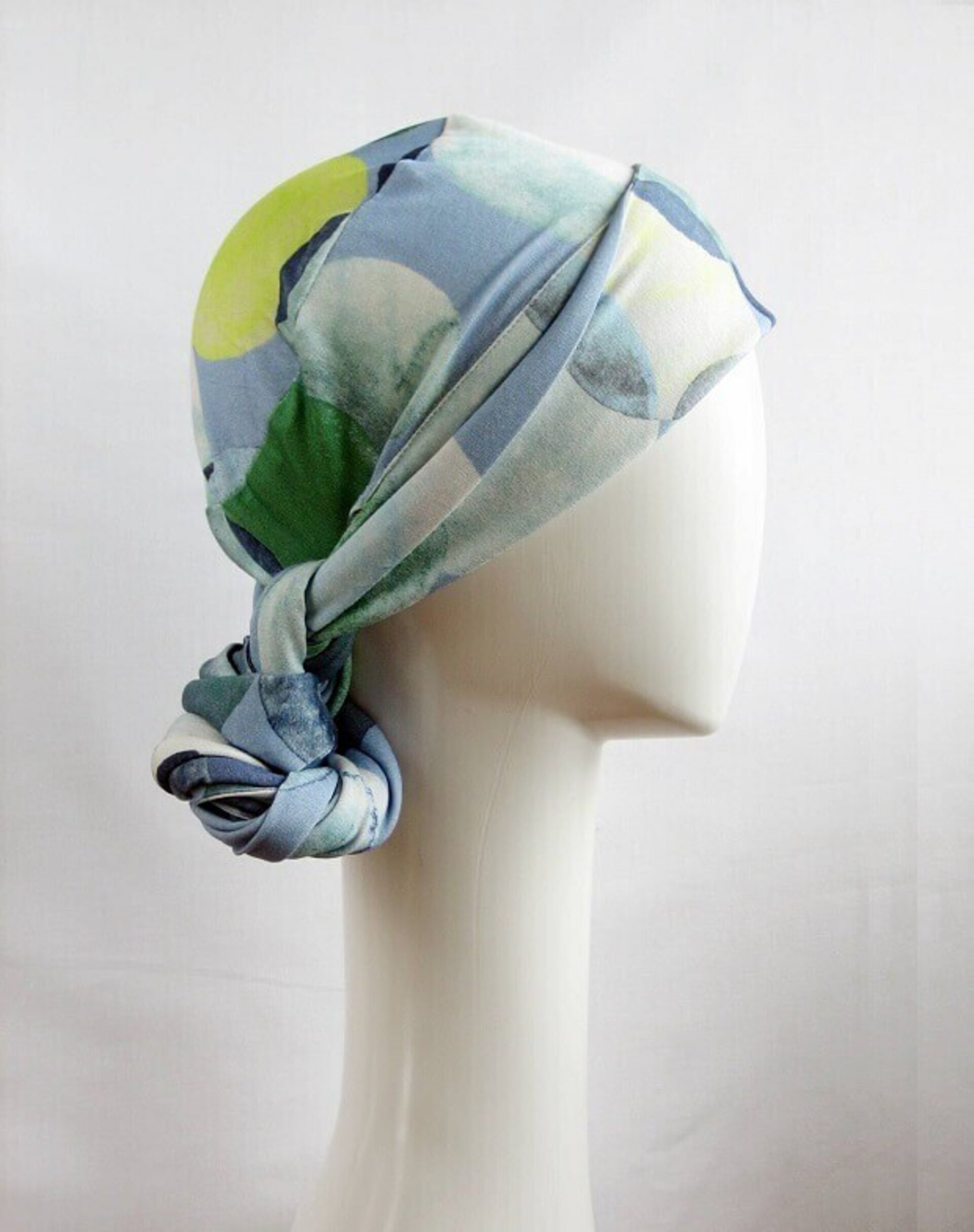Pañuelo turbante oncológico agua - 3