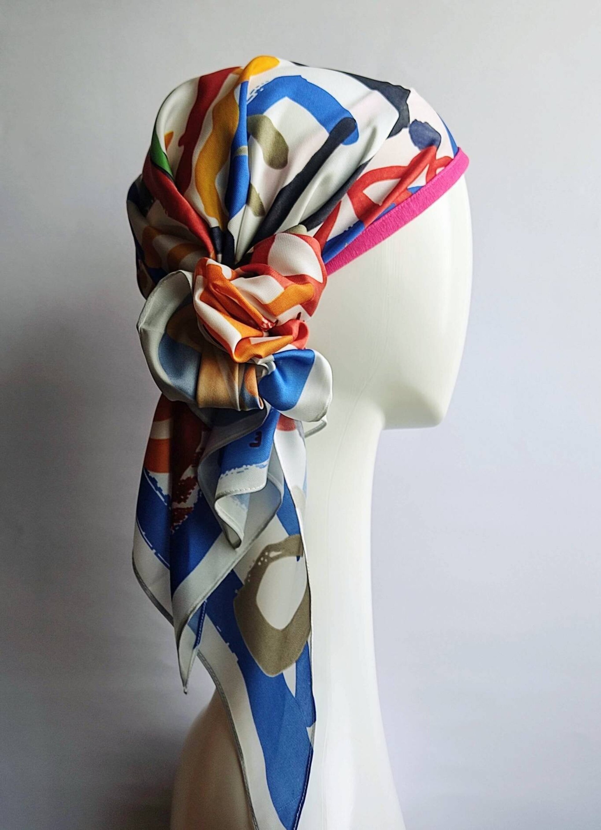 Pañuelo oncológico diadema interior estampado colores - 2