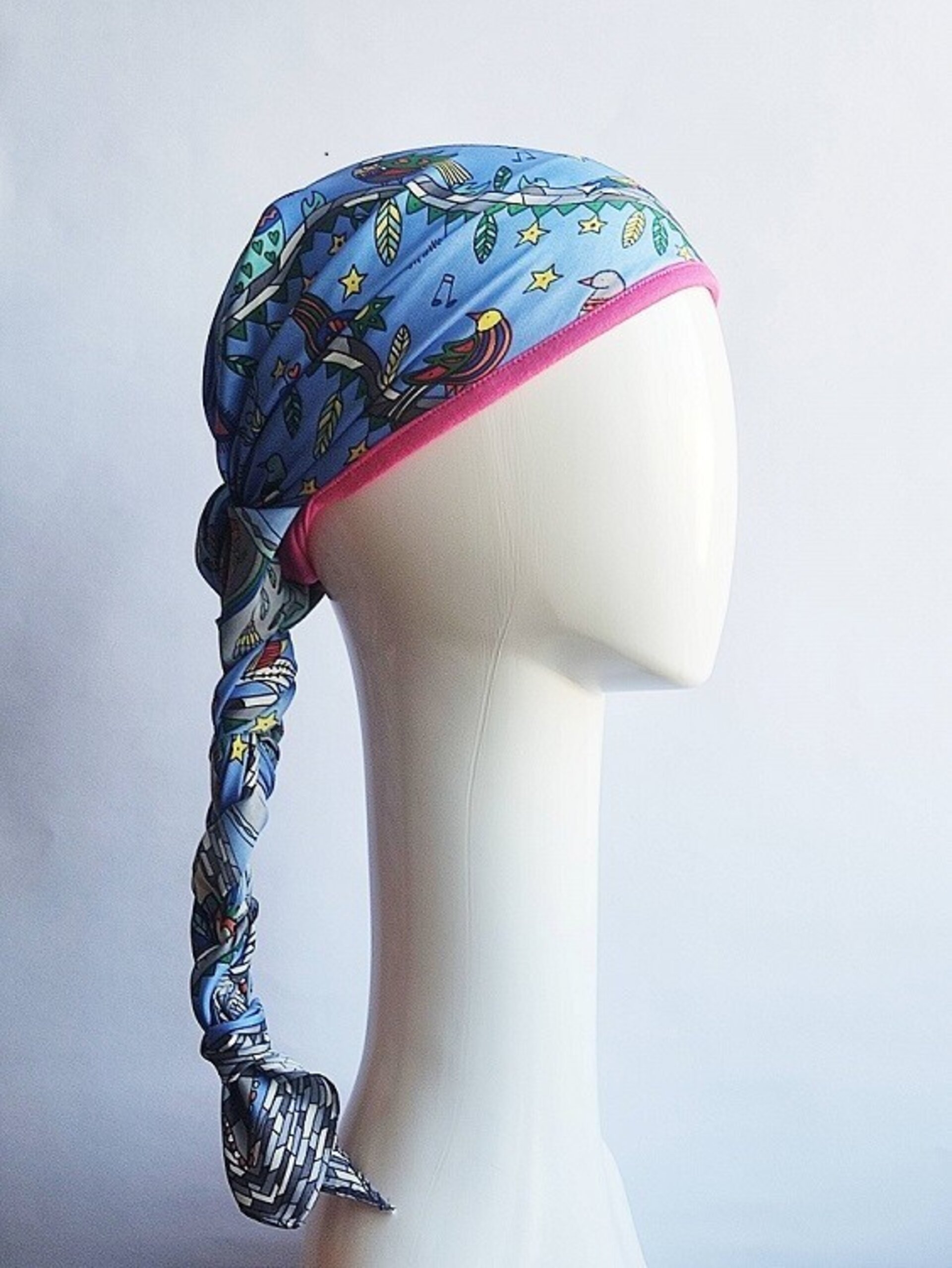 Pañuelo oncológico diadema interior multicolor - 3